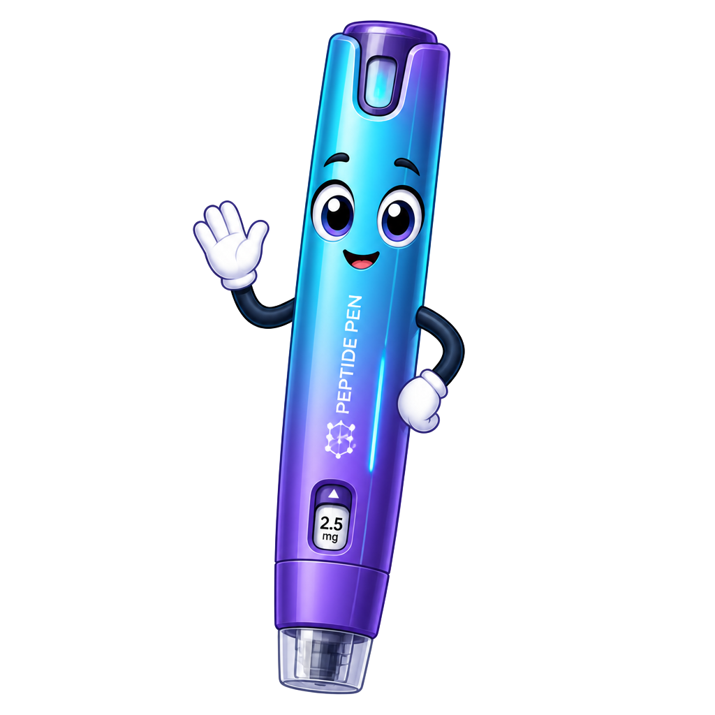 Peptide Pen Pal mascot